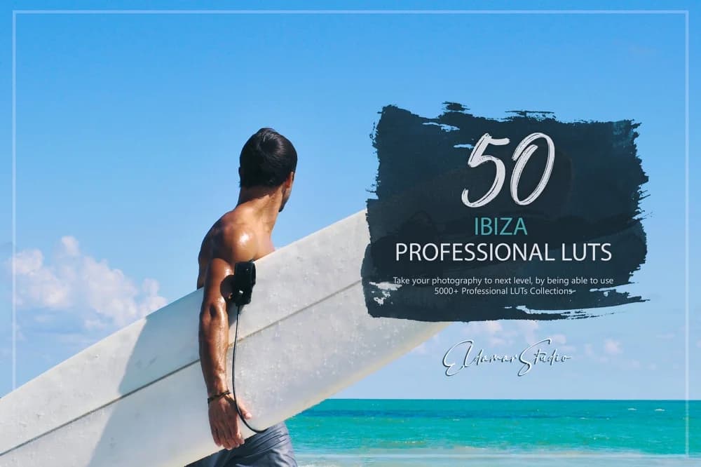 دانلود مجموعه پریست رنگ 50 Ibiza LUTs Presets and LUTs Pack