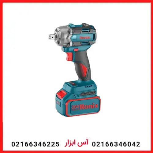 بکس شارژی براش لس 20 ولت 1/2 اینچ 500 نیوتن متر رونیکس مدل 8673 — تصویر ۷