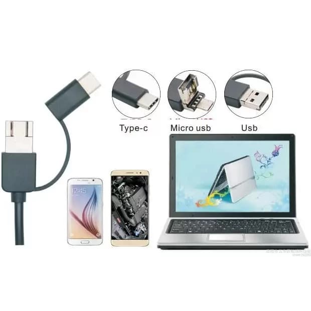دوربین شلنگی آندوسکوپی 10 متری 3in1 — تصویر ۲