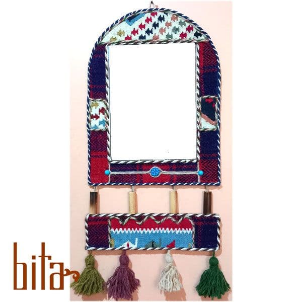 آینه سنتی طرح طاق کتیبه دار متوسط — تصویر ۳