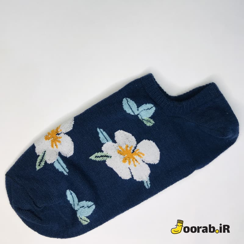 جوراب قوزکی زنانه طرح گل برگ — تصویر ۱۱