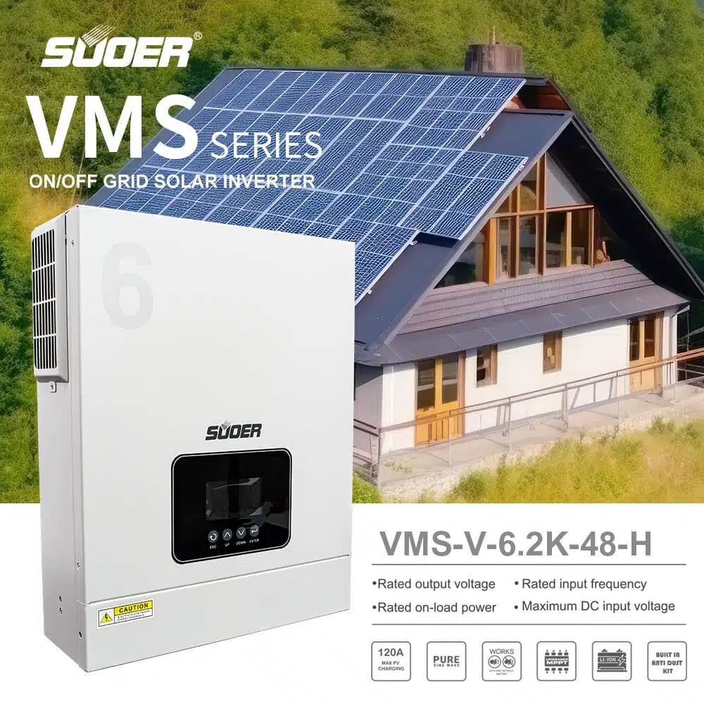 سانورتر 6.2 کیلووات 48 ولت برند سوئر مدل VMS-V-6.2K-48-H-SUOER — تصویر ۶