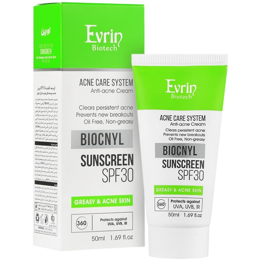 اورین بایوکنیل کرم ضدآفتاب و آنتی آکنه پوست چرب و جوشی SPF 30 — تصویر ۴