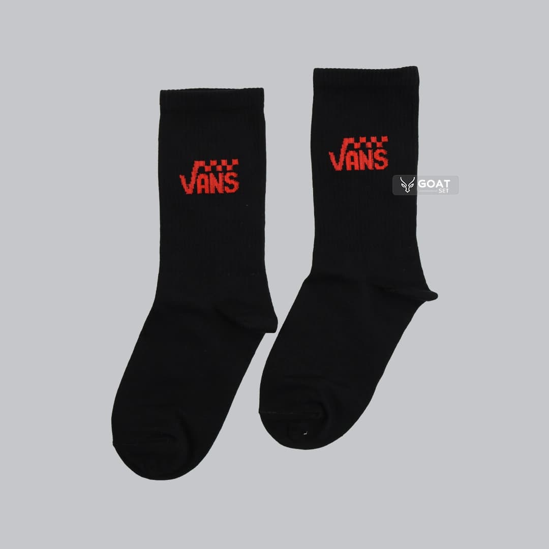 جوراب ساق بلند Vans مشکی طرحدار (استریت استایل) – پنبهای اورجینال — تصویر ۵