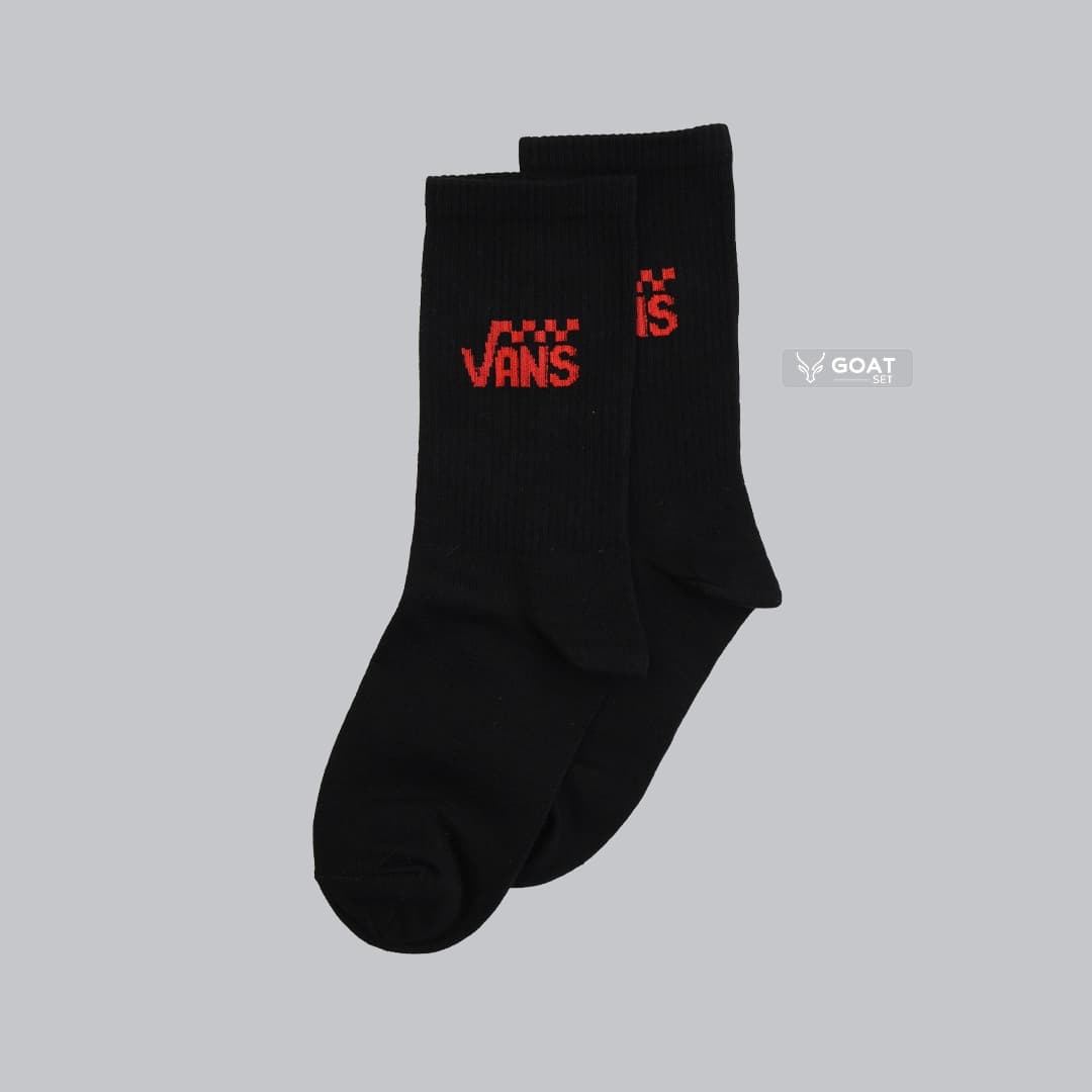 جوراب ساق بلند Vans مشکی طرحدار (استریت استایل) – پنبهای اورجینال — تصویر ۴