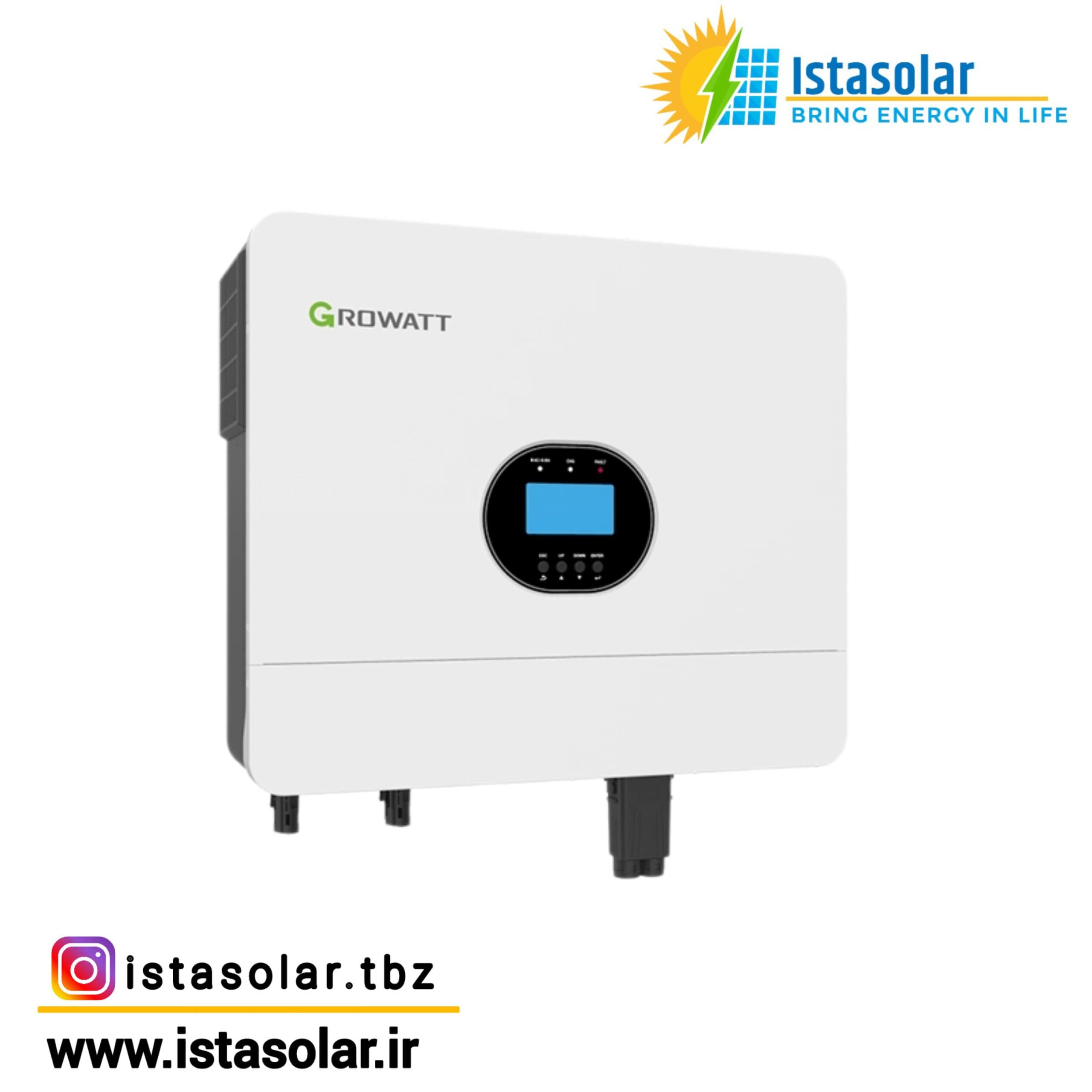 سانورتر 6 کیلووات 48 ولت برند گرووات مدل SPF 6000 ES Plus-GROWATT