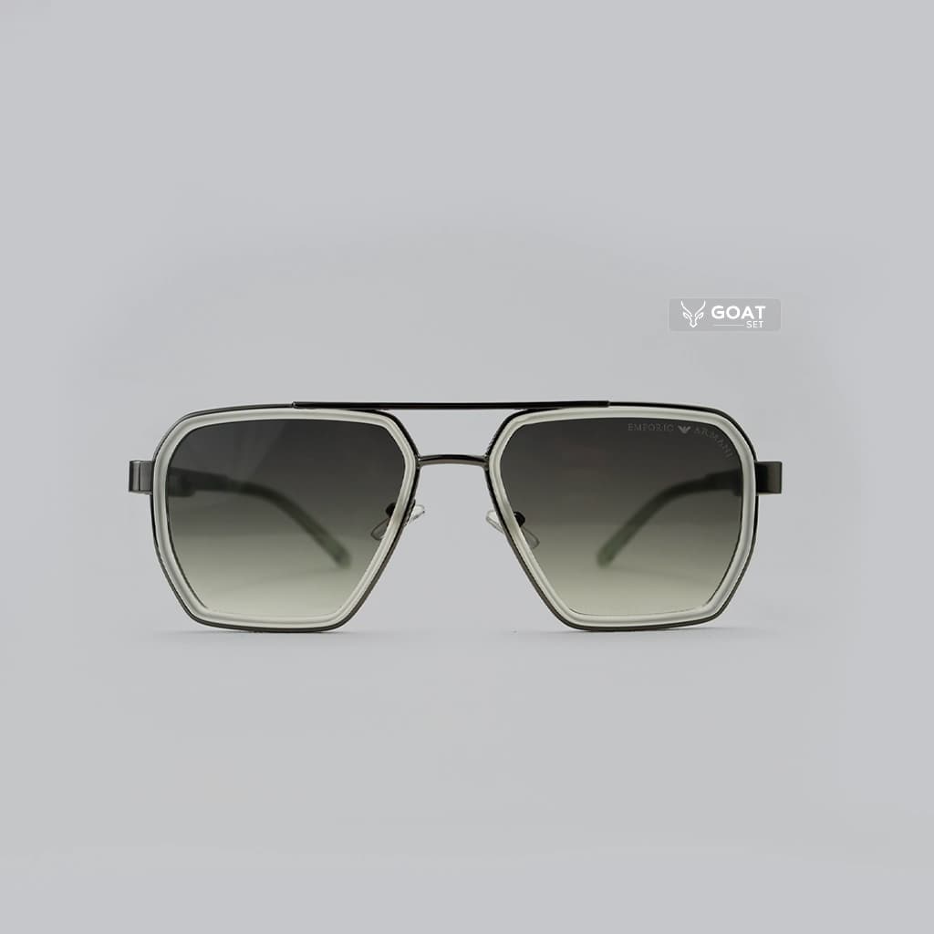 عینک مردانه اسپرت لنز هایلایت پلاریزه | فریم خلبانی | Emporio Armani T0942 — تصویر ۱۱
