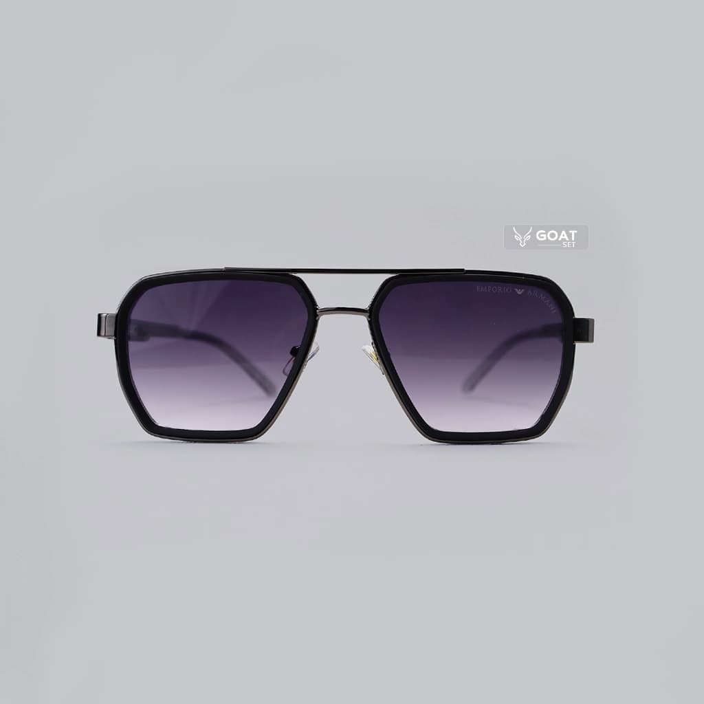 عینک مردانه اسپرت لنز هایلایت پلاریزه | فریم خلبانی | Emporio Armani T0942 — تصویر ۵