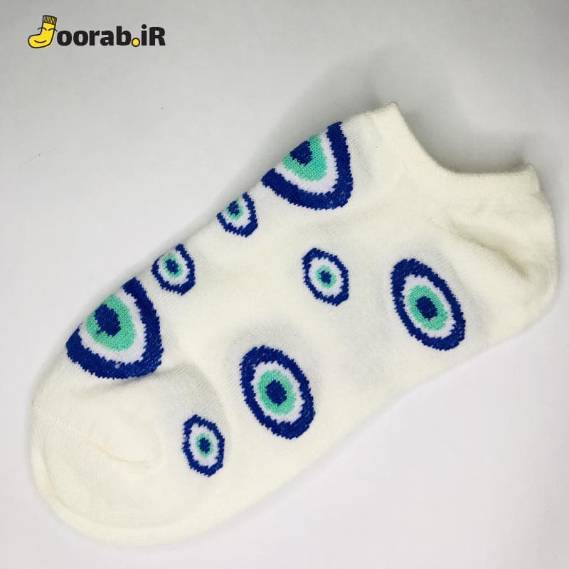جوراب قوزکی زنانه طرح چشم نظر — تصویر ۱۲