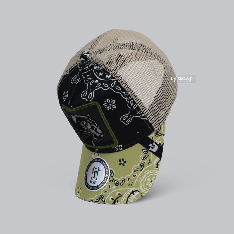 کلاه گورین پلنگ سیاه (Black Panther) بیسبالی | پارچه کتان | وارداتی — تصویر ۲