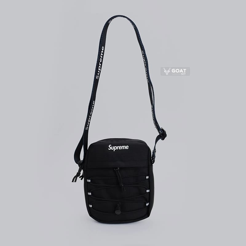 کیف دوشی اسپرت مشکی کوچک supreme — تصویر ۵