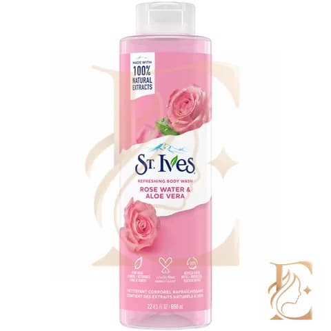 شامپو بدن سینت ایوز St.Ives گل رز و آلوئه ورا 650 میل – آبرسان و تسکین دهنده پوست