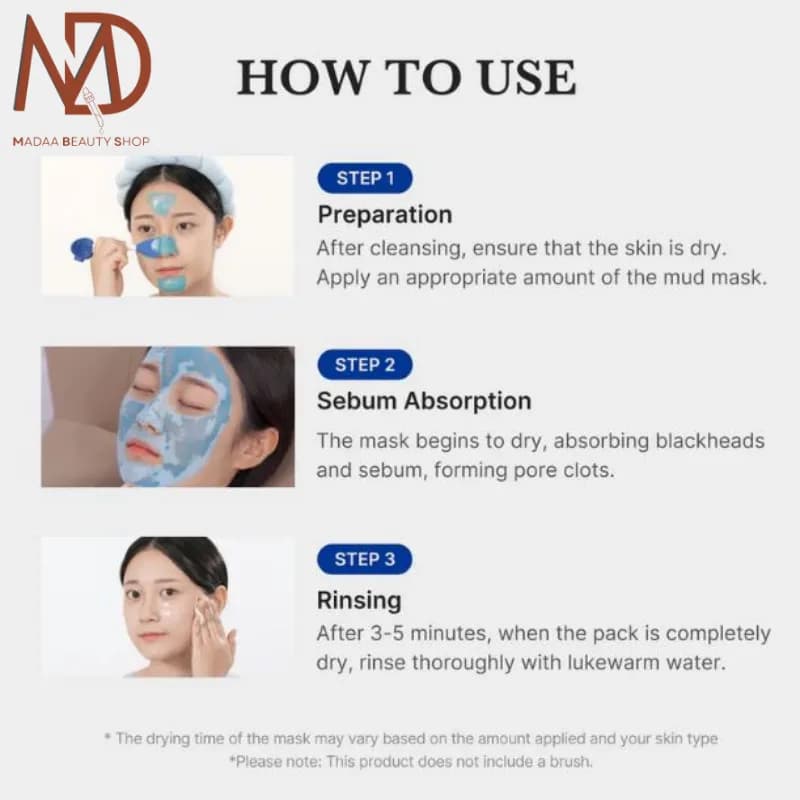 ماسک کنترل منافذ مدیکوب Zero Pore حجم 100 گرم | Medicube Blackhead Mud Mask — تصویر ۹