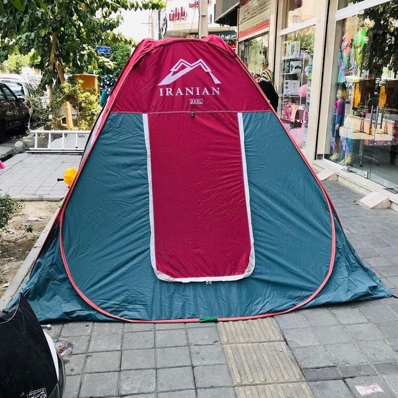 چادر مسافرتی8نفره فنری مدل برنو سفارشی کیفیت بالا ماشین افرود کمپ گردش کد51 — تصویر ۲