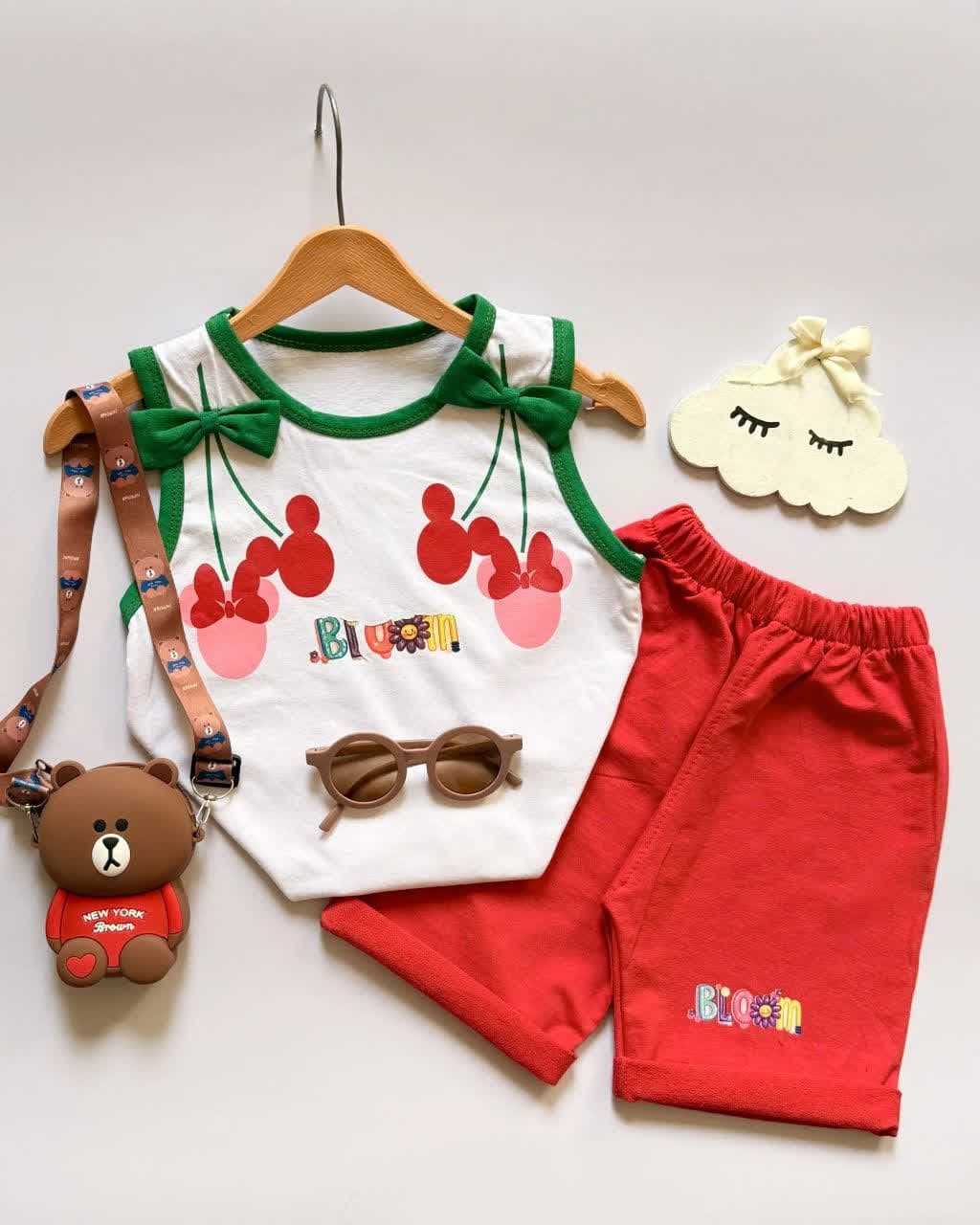 تاپ و شلوارک دخترانه ندا