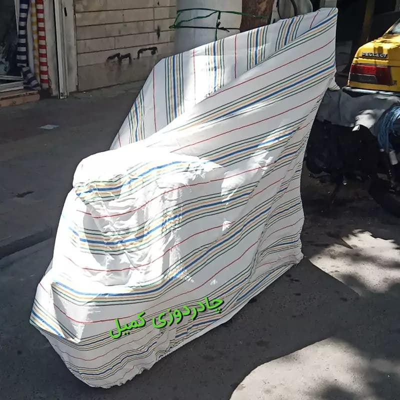 چادر ضد آفتاب موتور سیکلت هندا برزنتی نخی قابل شستشو — تصویر ۴