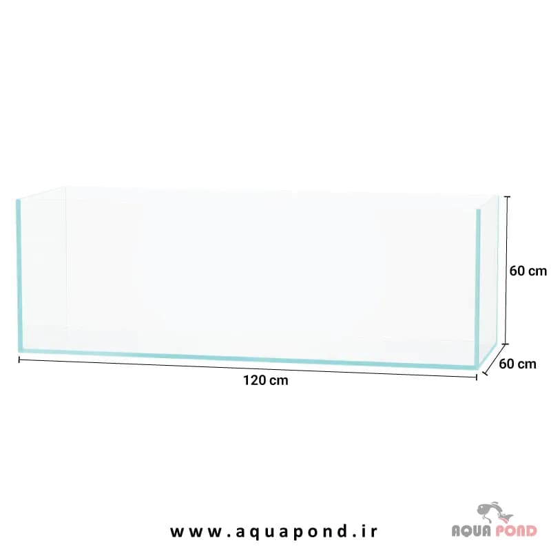 آکواریوم ریملس شیشه سوپرکلیر 12 میل (120*60*50) — تصویر ۲
