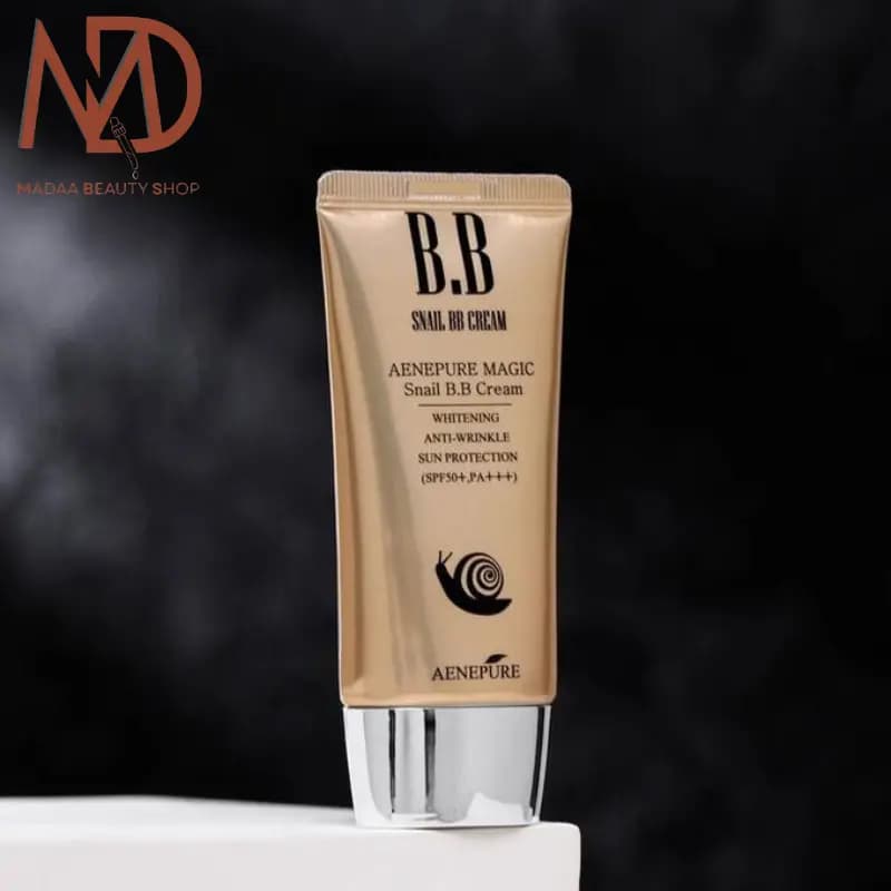 بی بی کرم حلزون انیپیور SPF50 حجم 50 میل | AENEPURE Magic Snail B.B Cream — تصویر ۵