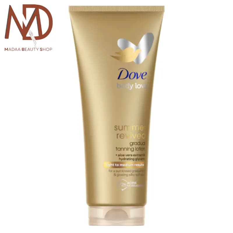 لوشن برنزه‌ کننده بدن داو Dove summer Revived – Light to Medium 200ml