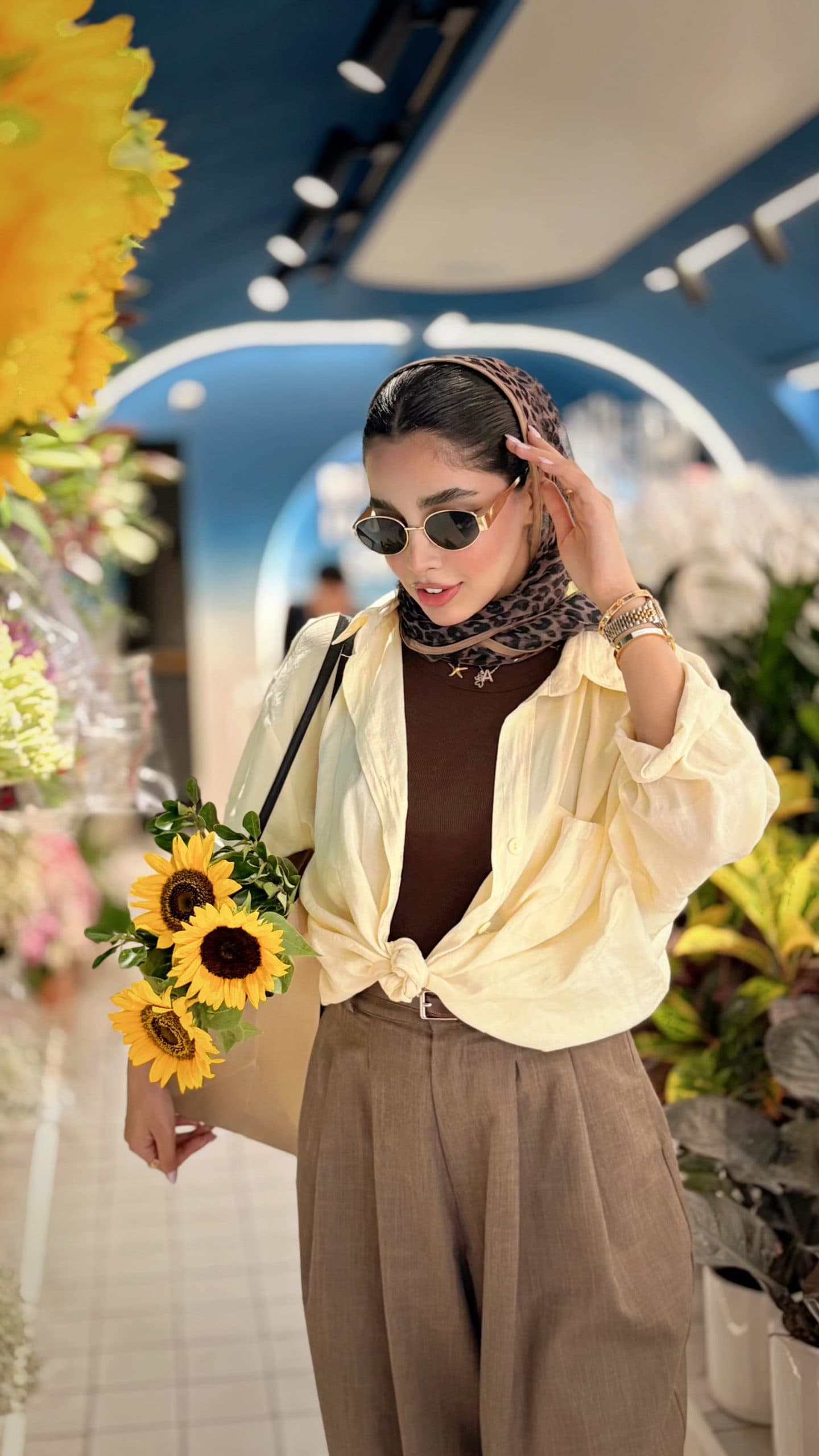 شومیز زرد کره‌ای بیسو ترک — تصویر ۴