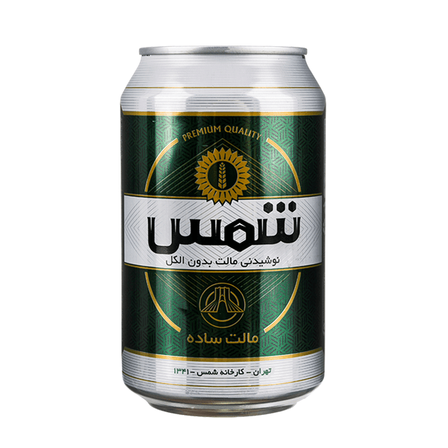 ساده ccماءالشعیر قوطی 330-BLK شمس در بسته 24 عددی