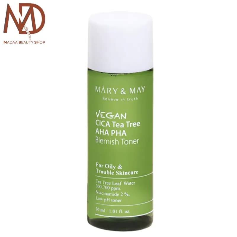 تونر چای سبز مری اند می 30 میل | Mary & May Green Tea Toner — تصویر ۲