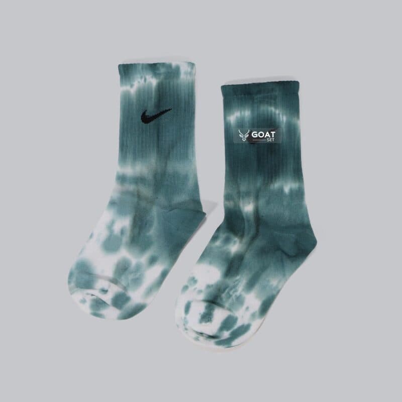 جوراب ساق بلند دخترانه و پسرانه آبرنگی سبز | nike