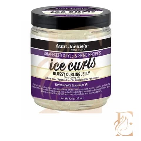 ژل فر کننده و براق کننده انگور آنت جکیز Aunt Jackies Ice Curls Glossy Curlng Jelly — تصویر ۲