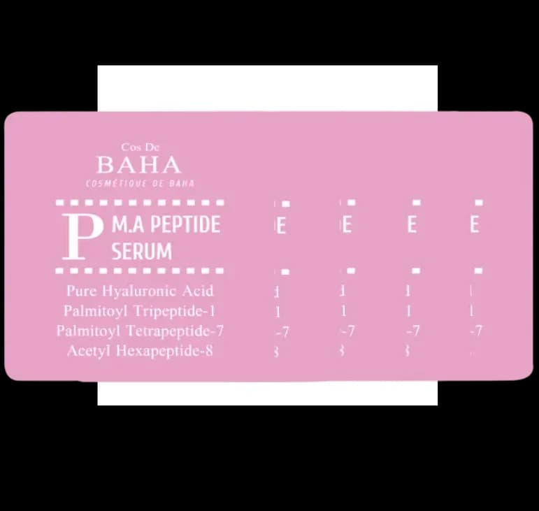 سرم پپتید COS DE BAHA مدل P.M.A | Peptide Serum Sample ضد چروک و تقویت‌کننده پوست — تصویر ۲