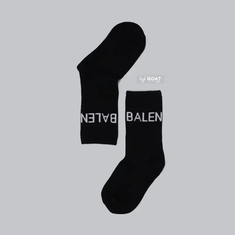 جوراب ورزشی ساق بلند بالنسیاگا مشکی (balenciaga) — تصویر ۲