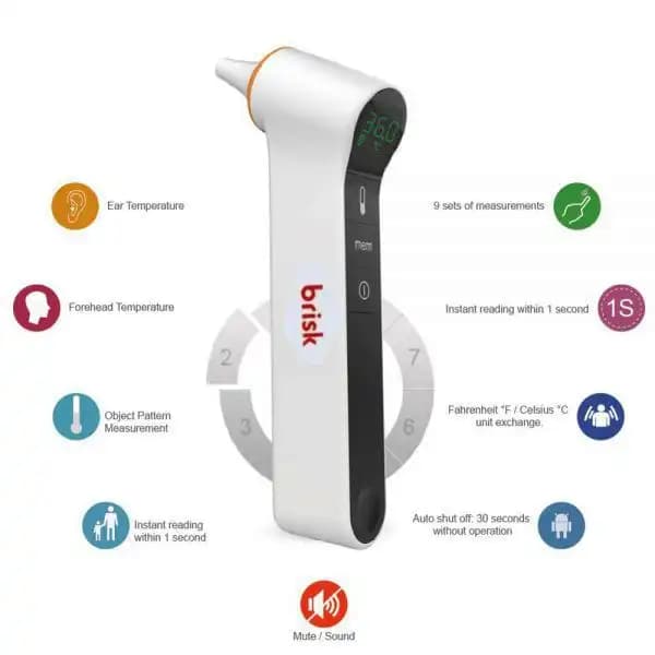 تب سنج لیزری بریسک مدل PG-IRT1603 — تصویر ۱۱