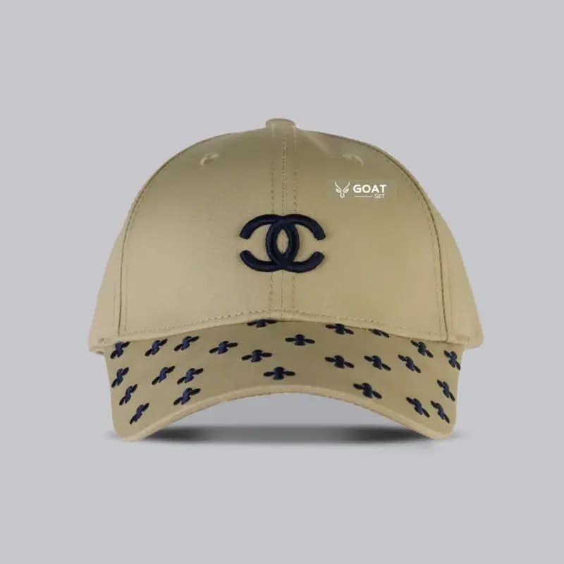 کلاه بیسبالی اورجینال دخترانه chanel رنگ کرم — تصویر ۷