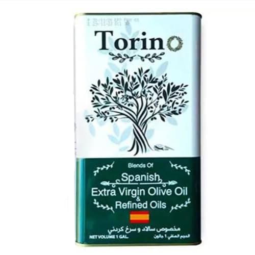 روغن زیتون 4 لیتری تورینو ساخت اسپانیا کیفیت اورجینال مخصوص سرخ کردنی و سالاد