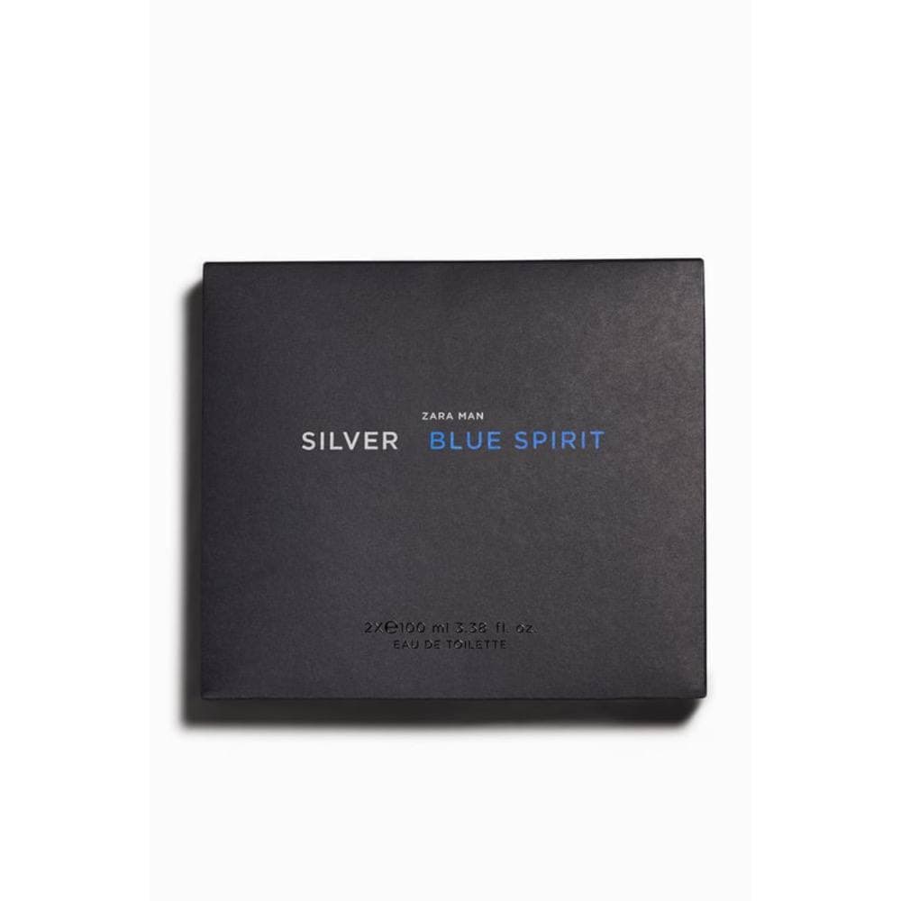 ست عطر زارا silver+blue spirit zara 100ml — تصویر ۲