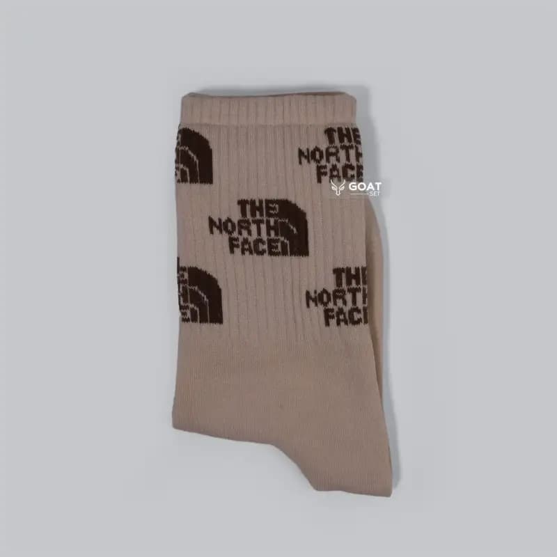 جوراب اسپرت دخترانه کرم ساق بلند | north face — تصویر ۶