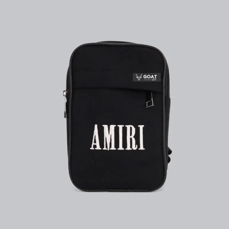 کیف بادی بگ یونیسکس شیک مشکی amiri | جنس برزنتی — تصویر ۵