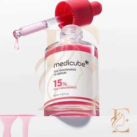 سرم ضد لک و روشن کننده نیاسینامید 15% و ترانگزامیک اسید مدی کیوب — تصویر ۸