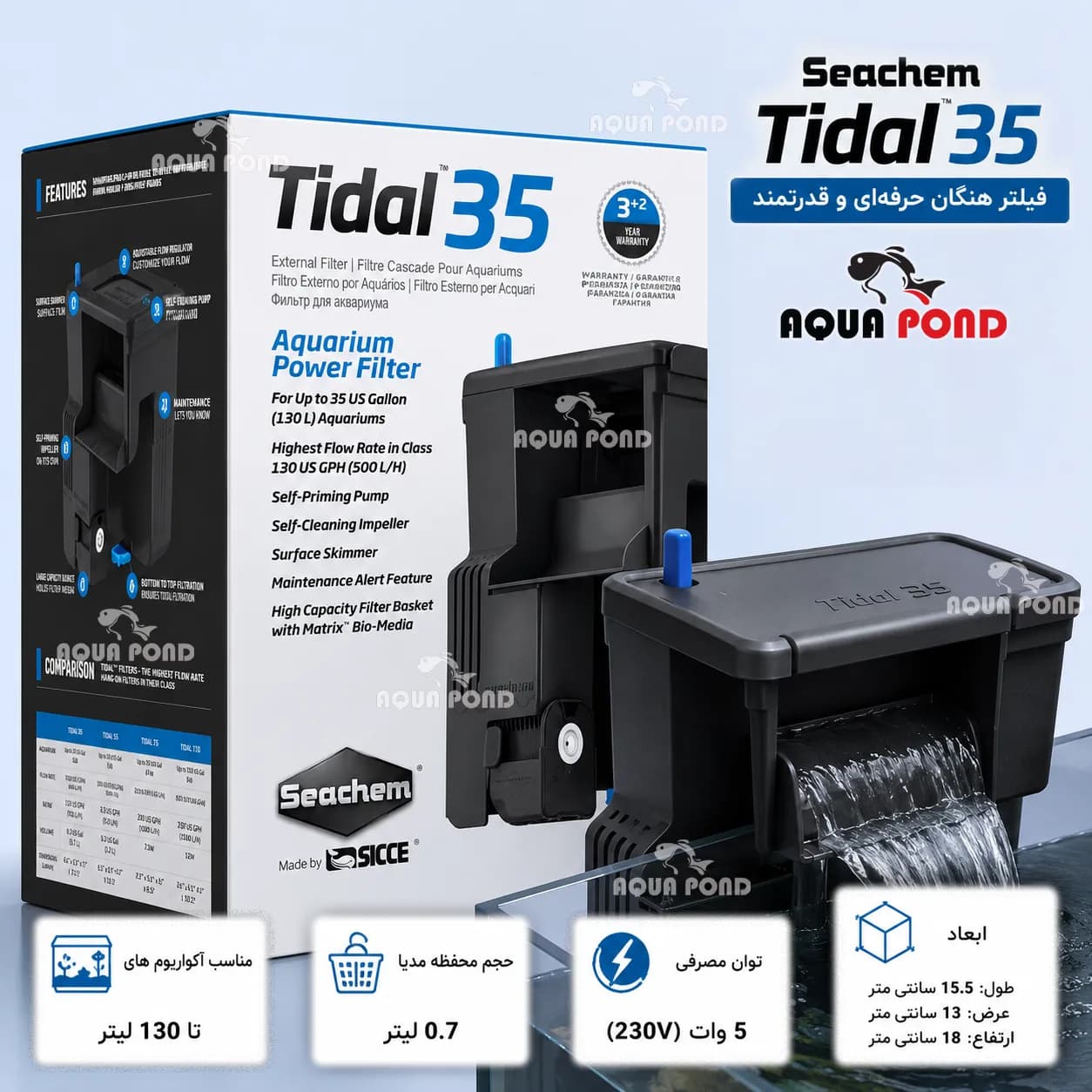 فیلتر هنگان تیدال 35 سیچم (Tidal 35) — تصویر ۲