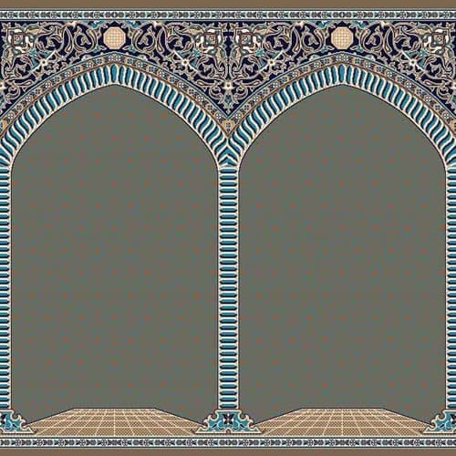 فرش سجاده ای محرابی طرح معراج — تصویر ۳
