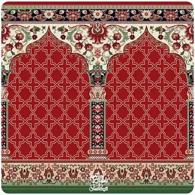 فرش سجاده ای محرابی طرح صمد — تصویر ۵