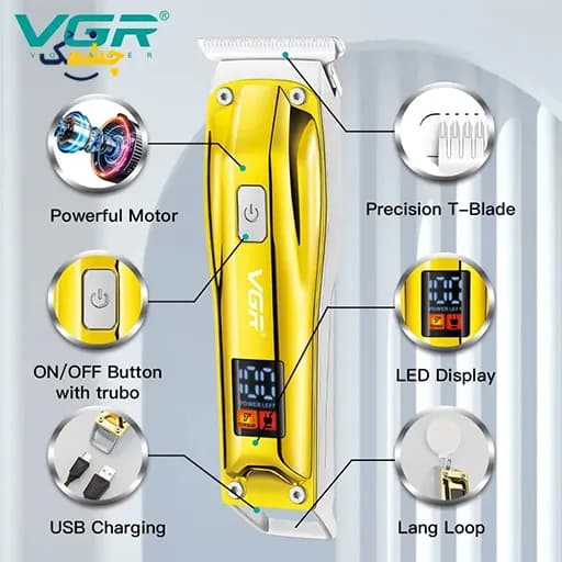 ماشین اصلاح وی جی آر VGR V-956 اصل — تصویر ۷