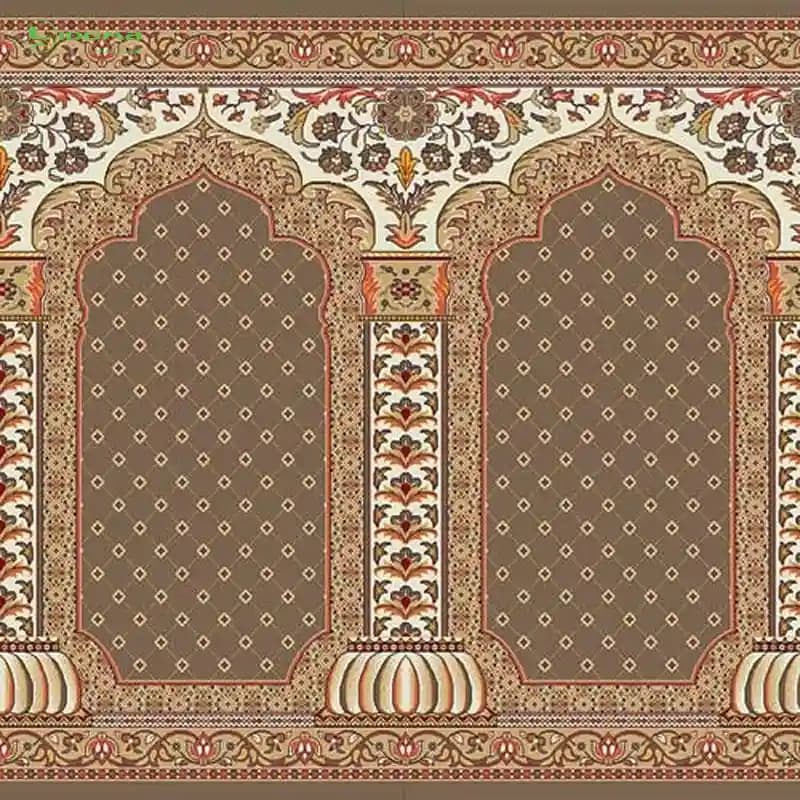 فرش سجادهای محرابی طرح خاتم — تصویر ۵