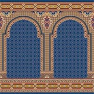 فرش سجادهای محرابی طرح آفاق