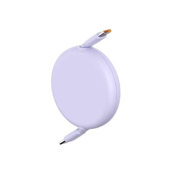 کابل شارژ باسئوس مدل Baseus Free2Draw 100W 1m یاسی — تصویر ۳
