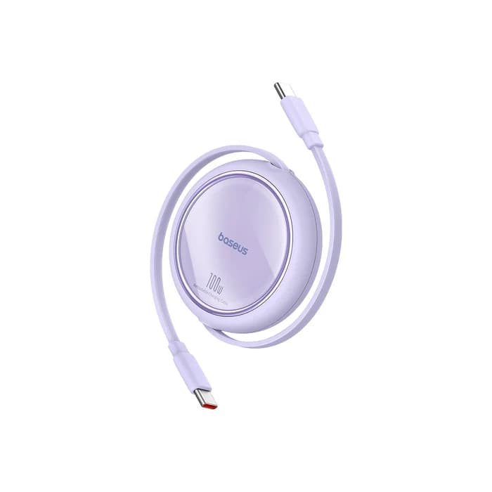 کابل شارژ باسئوس مدل Baseus Free2Draw 100W 1m یاسی — تصویر ۴