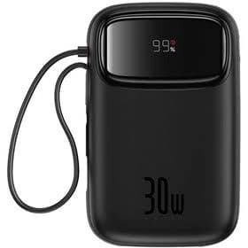 پاور بانک باسئوس با قابلیت صفحه دیجیتال مدل Baseus Qpow 2 30W مشکی — تصویر ۷