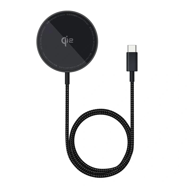 شارژر بی سیم باسئوس مدل Baseus Simple Mini4 Qi2 15w مشکی