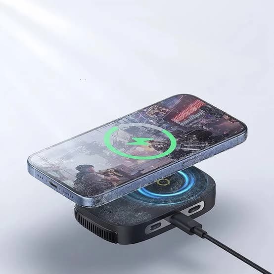 خنک کننده گوشی و شارژر بی سیم باسئوس مدل Baseus MagPro II Magnetic مشکی — تصویر ۸