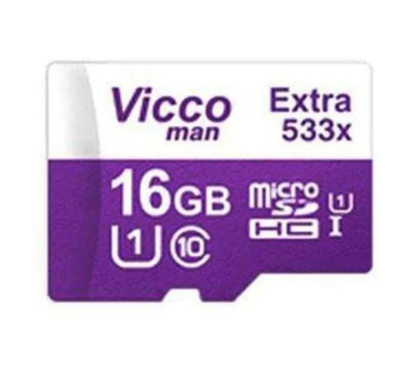 کارت حافظه MicroSDHC ویکومن مدل Extra 533x کلاس 10 استاندارد UHS-I U1 A1 V10 سرعت 80MB/s ظرفیت 16 گیگابایت