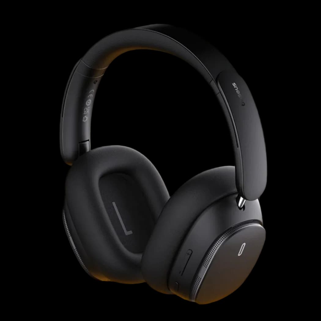 هدست بی سیم باسئوس مدل baseus bowie H1s noise cancellation کرمی — تصویر ۶